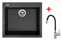 Sinks CUBE 560 Granblack + Flexia 